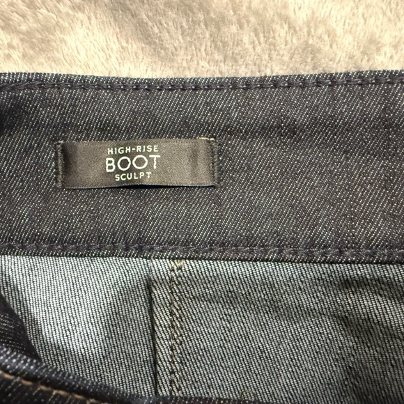 White House Black Market High-Rise Boot Sculpt Blue Denim - Picture 9 of 11